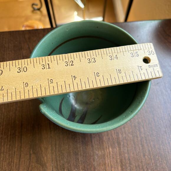 Handcrafted signed dated studio art stoneware bowl - Picture 9 of 12